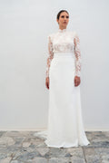 Vestido de novia Ingrid - Blanco seda