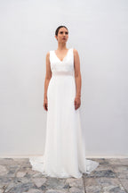Brautkleid Albane – Seidenweiß
