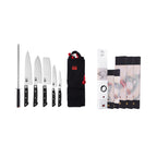 Hashi Classic Collection - Complete 7-Piece Travel Set: 5 Knives + 2 Accessories