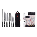 Colección Hashi Damas - Set Completo Nómada de 7 Piezas: 5 Cuchillos + 2 Accesorios