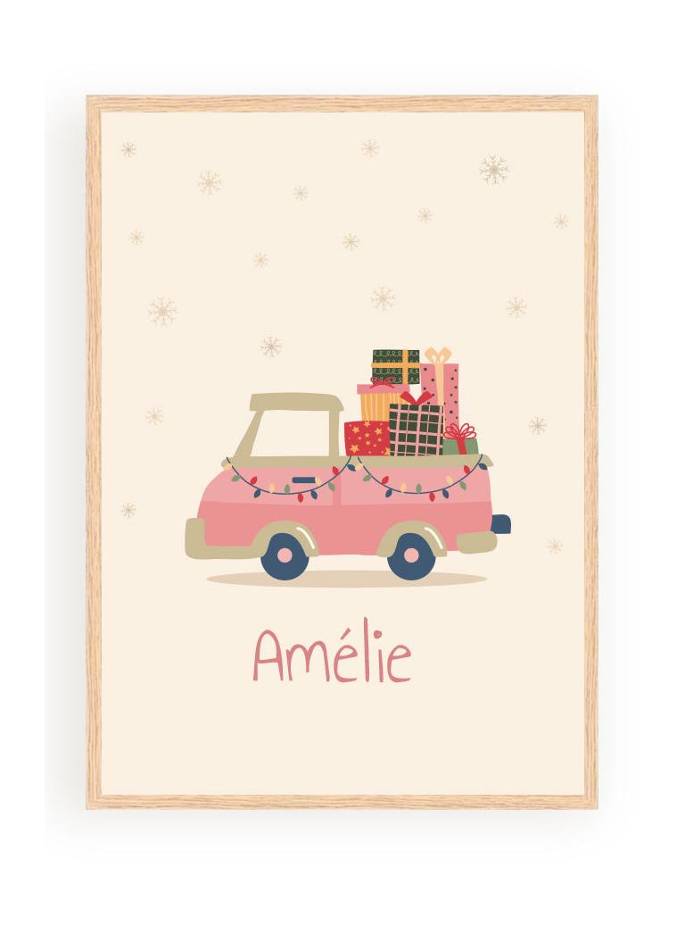 Pósters personalizados - Coche de Navidad