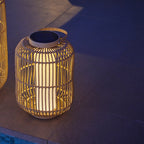 Mariel - Linterna Solar - Rattan - Beige