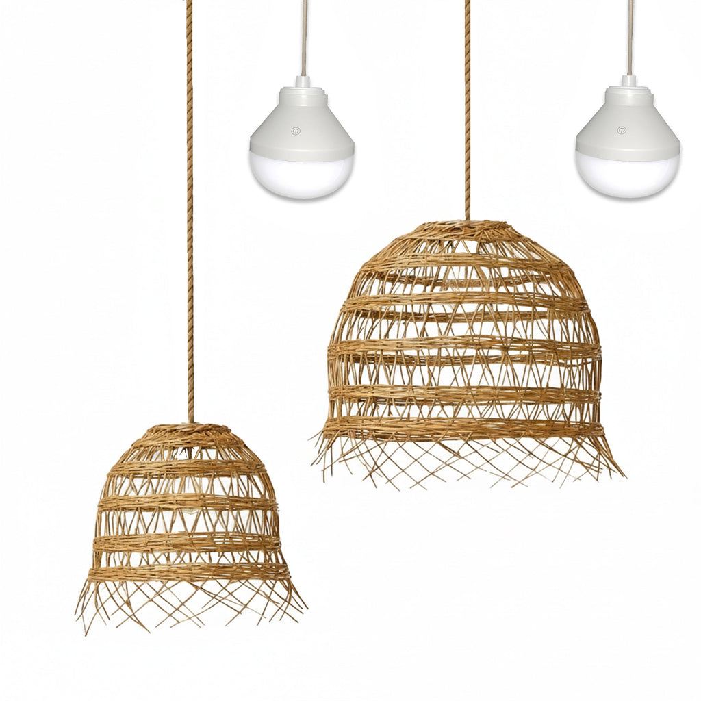 Hawaii Long - Lámpara colgante inalámbrica - Polirratán - Beige