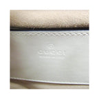 Gucci - Borsa a spalla GG Marmont quadrata con patta mini in pelle - Bianca