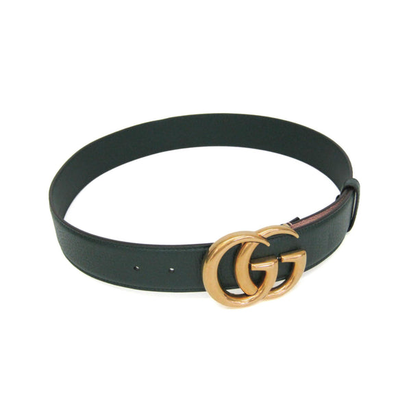Gucci - Cinturón GG Marmont reversible ancho de cuero - verde