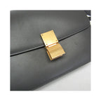 Celine - Handväska Classic Box Medium Läder - Grå
