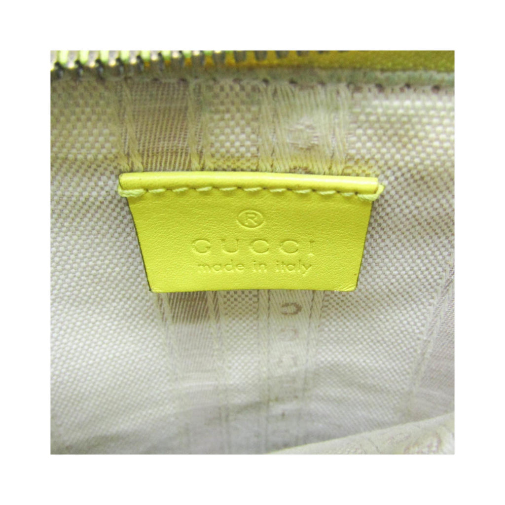 Gucci - Handväska Bright Bit Convertible Tote Lackläder - Gul