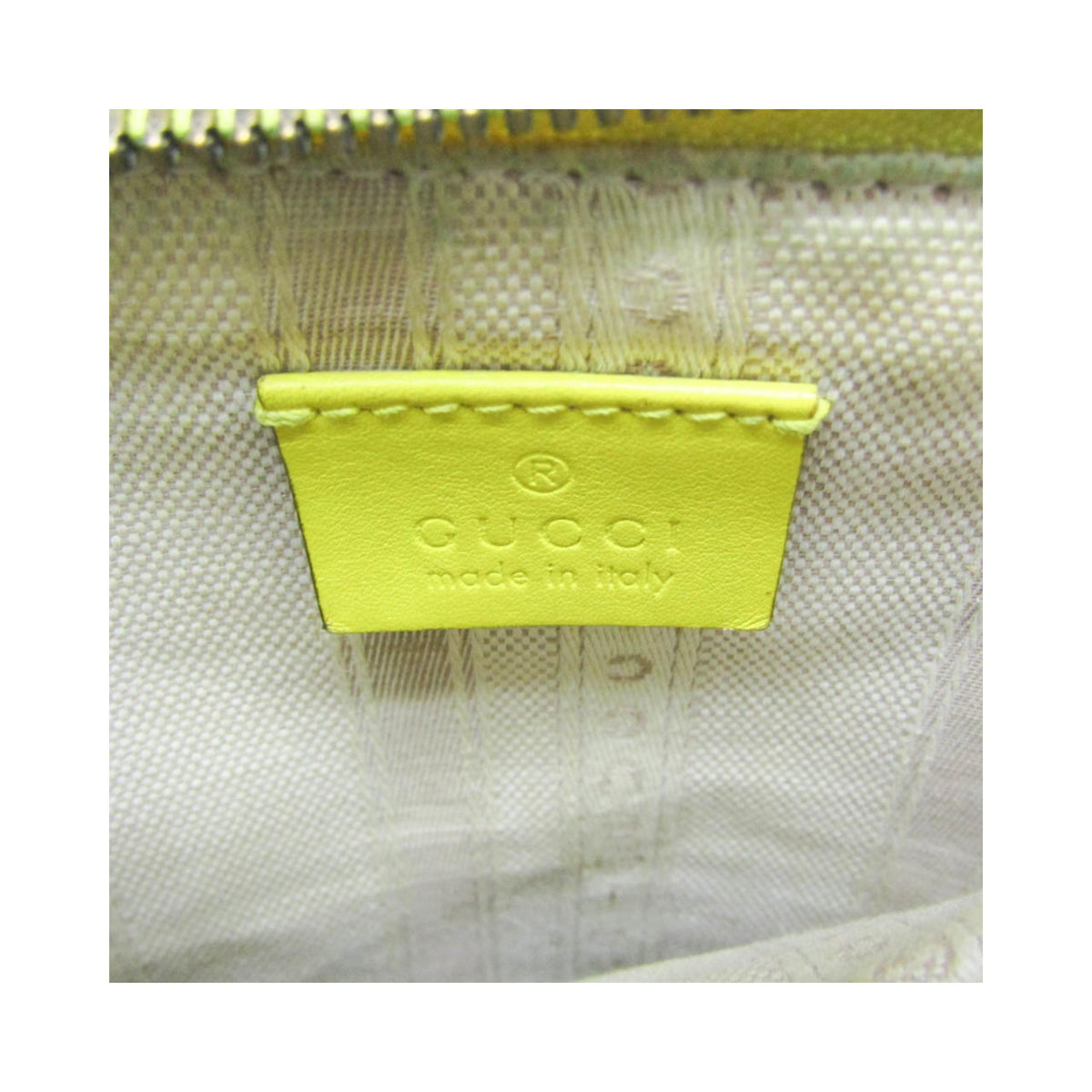 Gucci - Handväska Bright Bit Convertible Tote Lackläder - Gul