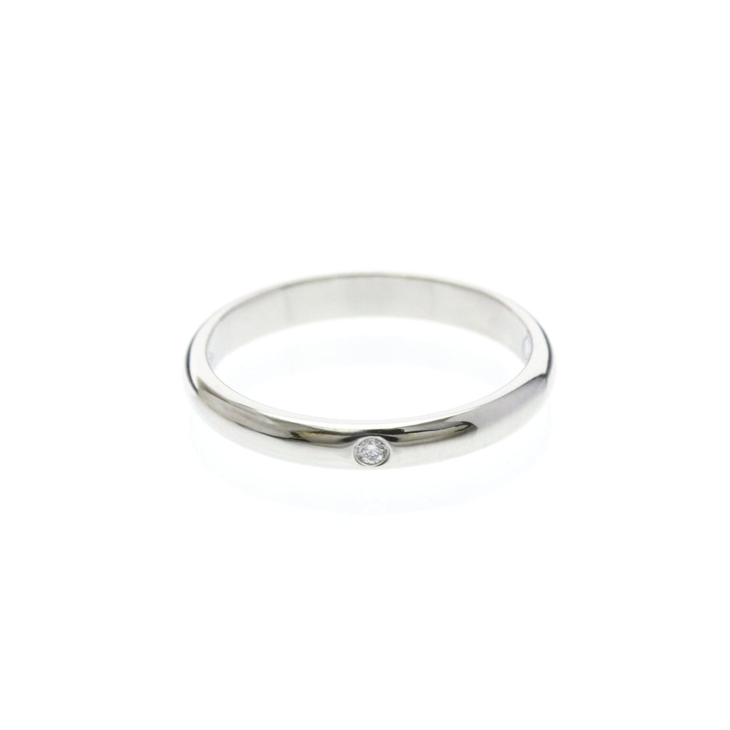 Alianza Cartier 1895 en platino con diamante de 2,6 mm