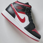 Air Jordan - Air Jordan 1 Mid Bred Toe - Noir