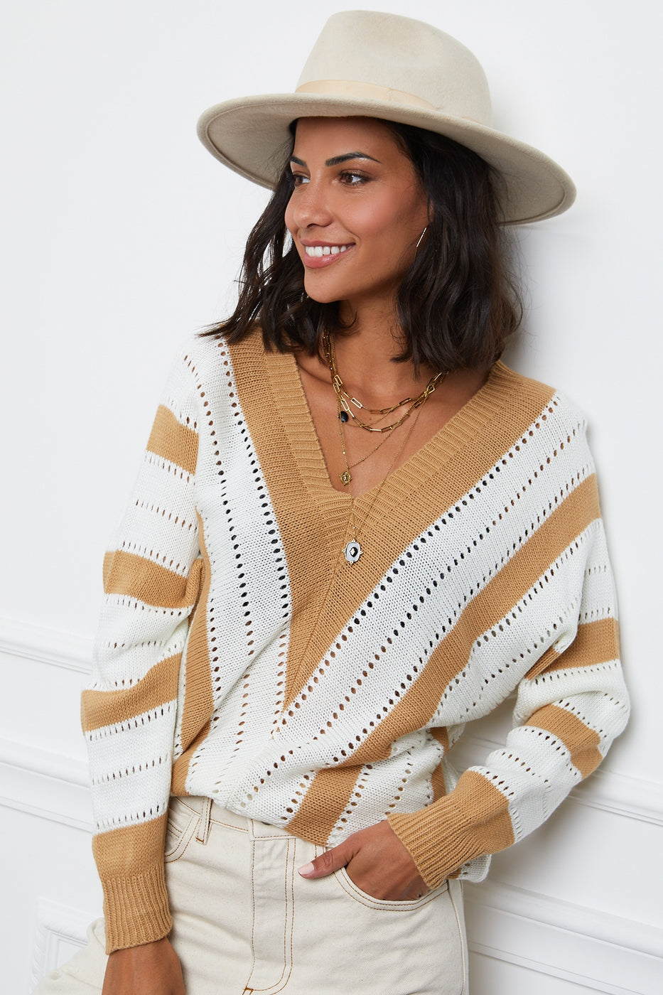Sweater - Camel