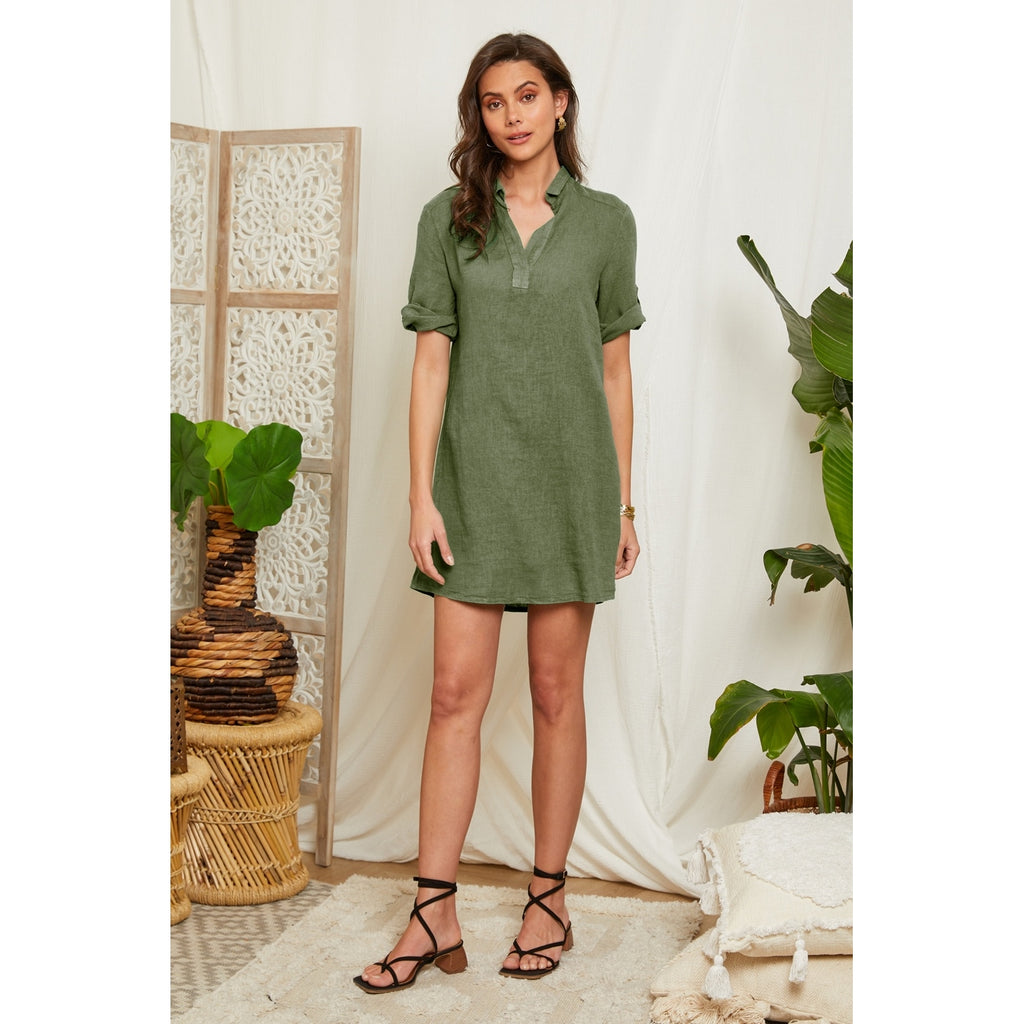Vestido - Caqui - Mujer
