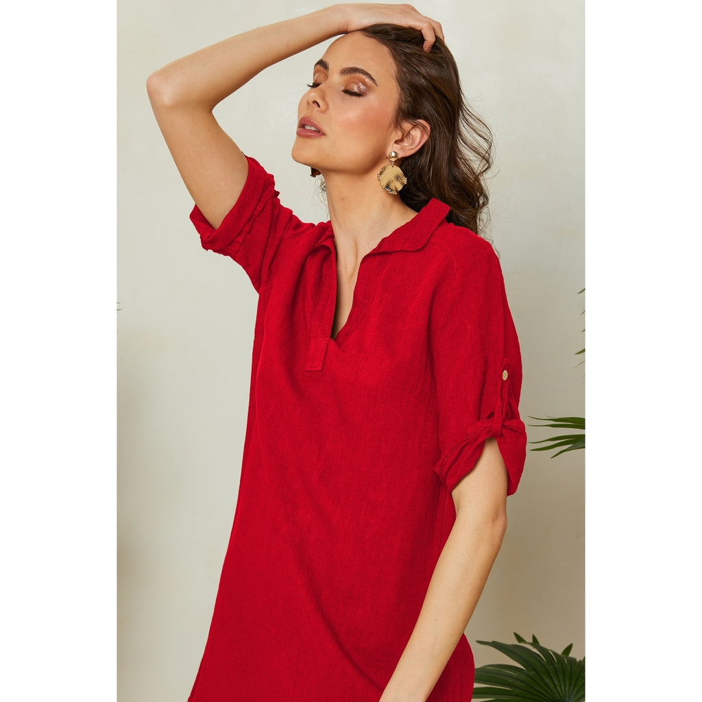 Robe - Rouge - Femme