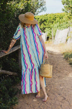 Vestido Clemence Líneas Arco Iris