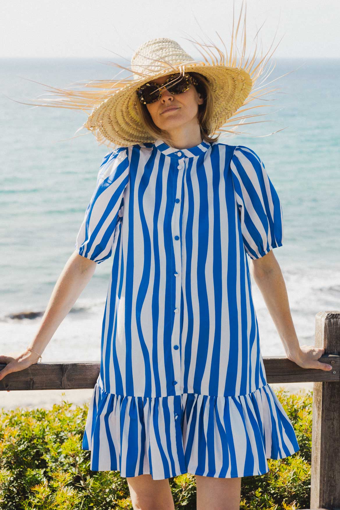 Clementine Blue Lines Dress