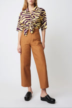 KITTEN DRUGSTORE CARAMEL TROUSERS