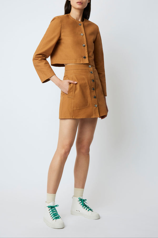 JUPE SIMONE DRUGSTORE CARAMEL