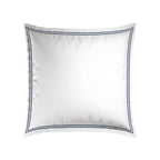 Annecy - Taie D'Oreiller - Satin De Coton - Bleu Foncé / Blanc