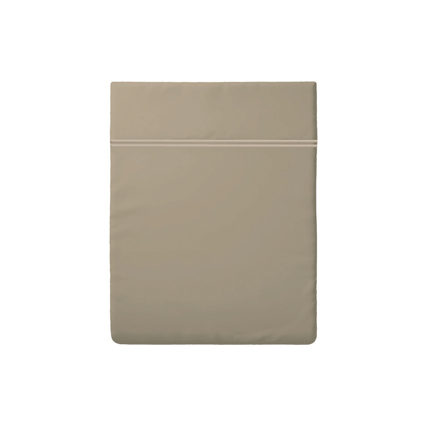 Annecy - Drap Plat - Satin De Coton - Taupe / Taupe
