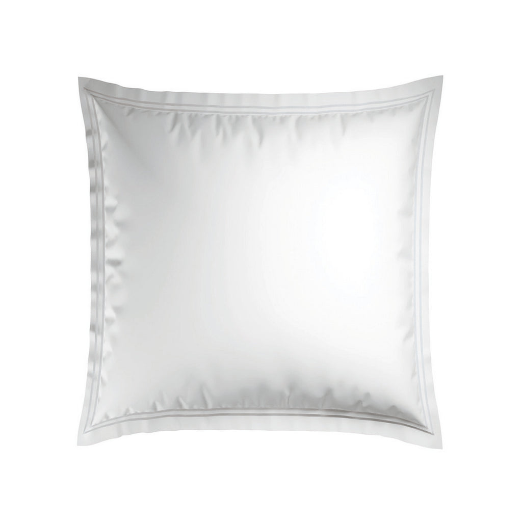 Annecy - Taie D'Oreiller - Satin De Coton - Blanc / Blanc
