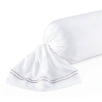 Annecy - Taie De Traversin - Satin De Coton - Gris / Blanc