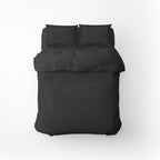 Dobby Stripe Woven - Housse De Couette + Taie D'Oreiller - Satin De Coton - Gris 03