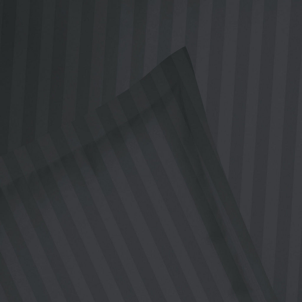 Dobby Stripe Woven - Housse De Couette + Taie D'Oreiller - Satin De Coton - Gris 03