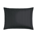 Dobby Stripe Woven Sheet Set - Taie D'Oreiller - Satin De Coton - Gris 03