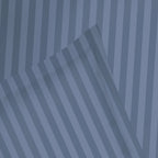 Dobby Stripe Woven - Drap Plat - Satin De Coton - Bleu 06