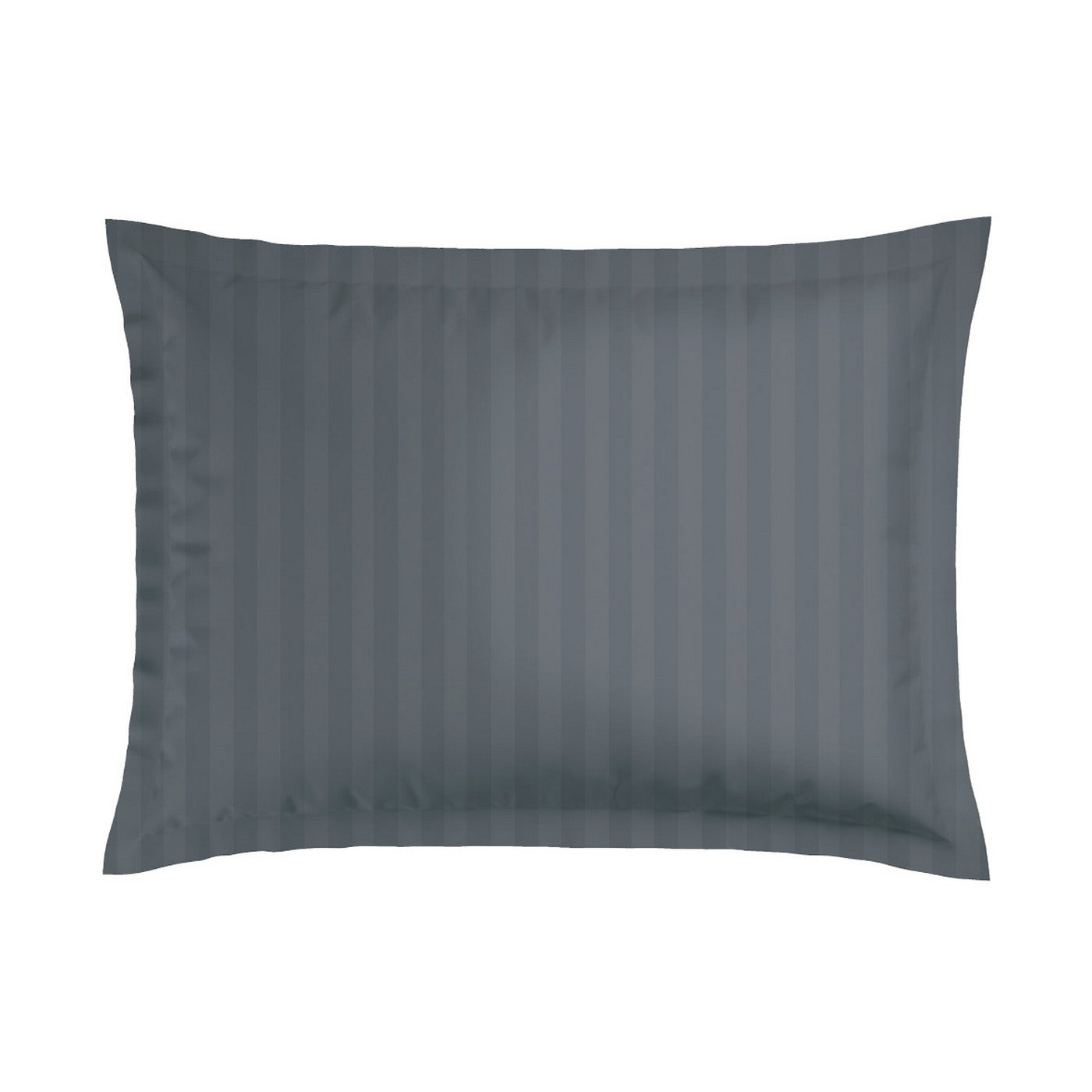 Dobby Stripe Woven Sheet Set - Taie D'Oreiller - Satin De Coton - Gris 02