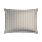 Dobby Stripe Woven Sheet Set - Taie D'Oreiller - Satin De Coton - Taupe 01