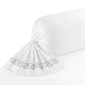 Lune Impériale - Taie De Traversin - Satin De Coton - Gris / Blanc