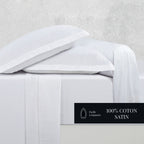 Uni 1 Baratta - Taie De Traversin - Satin De Coton - Blanc 01