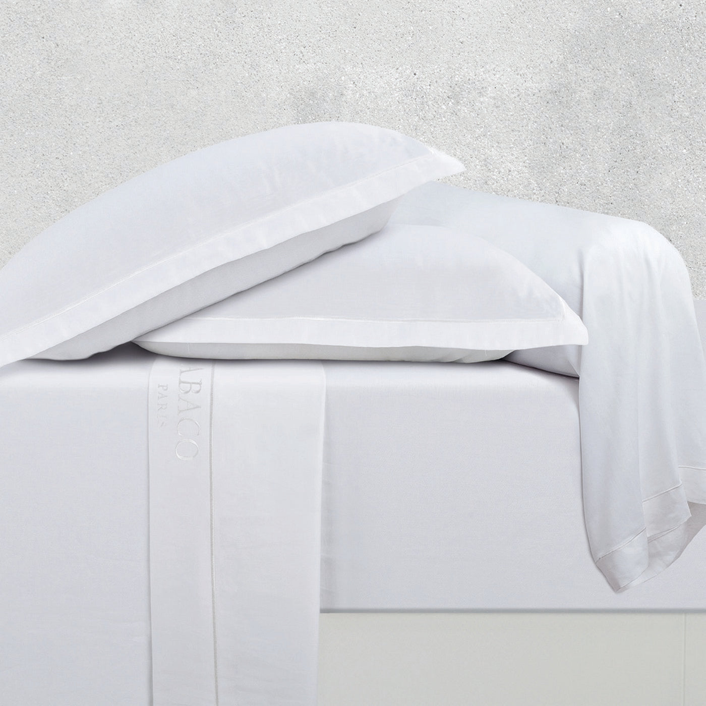 Uni 1 Baratta - Ensemble De Draps - Satin De Coton - Blanc 01