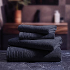 Pattern 19 - Tapis De Bain Coton - Bleu Marine