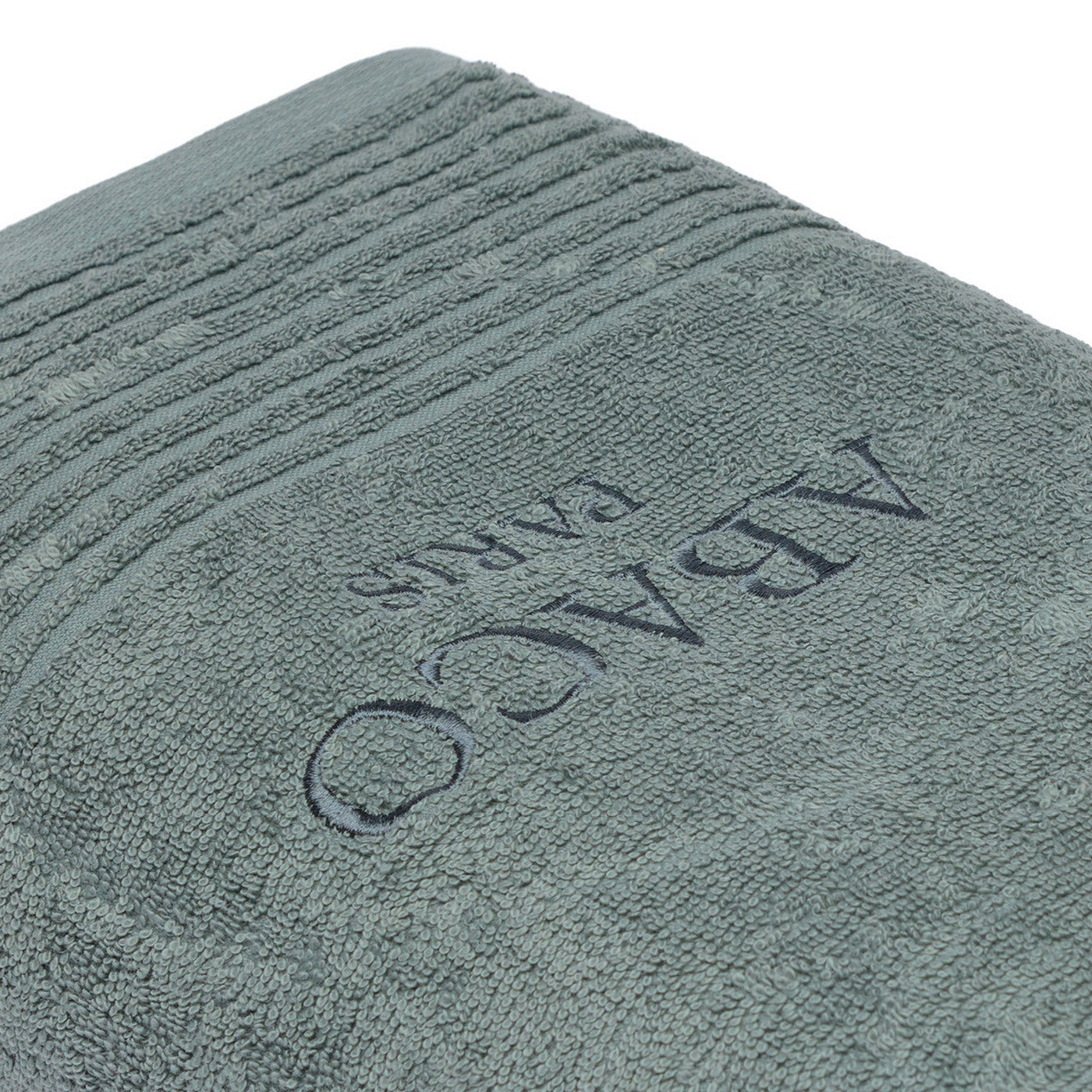 Ecume - Serviette + Drap De Bain Coton Peigné Lt - Vert Bouteille