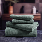 Ecume - Serviette De Bain Coton Peigné Lt - Vert Bouteille