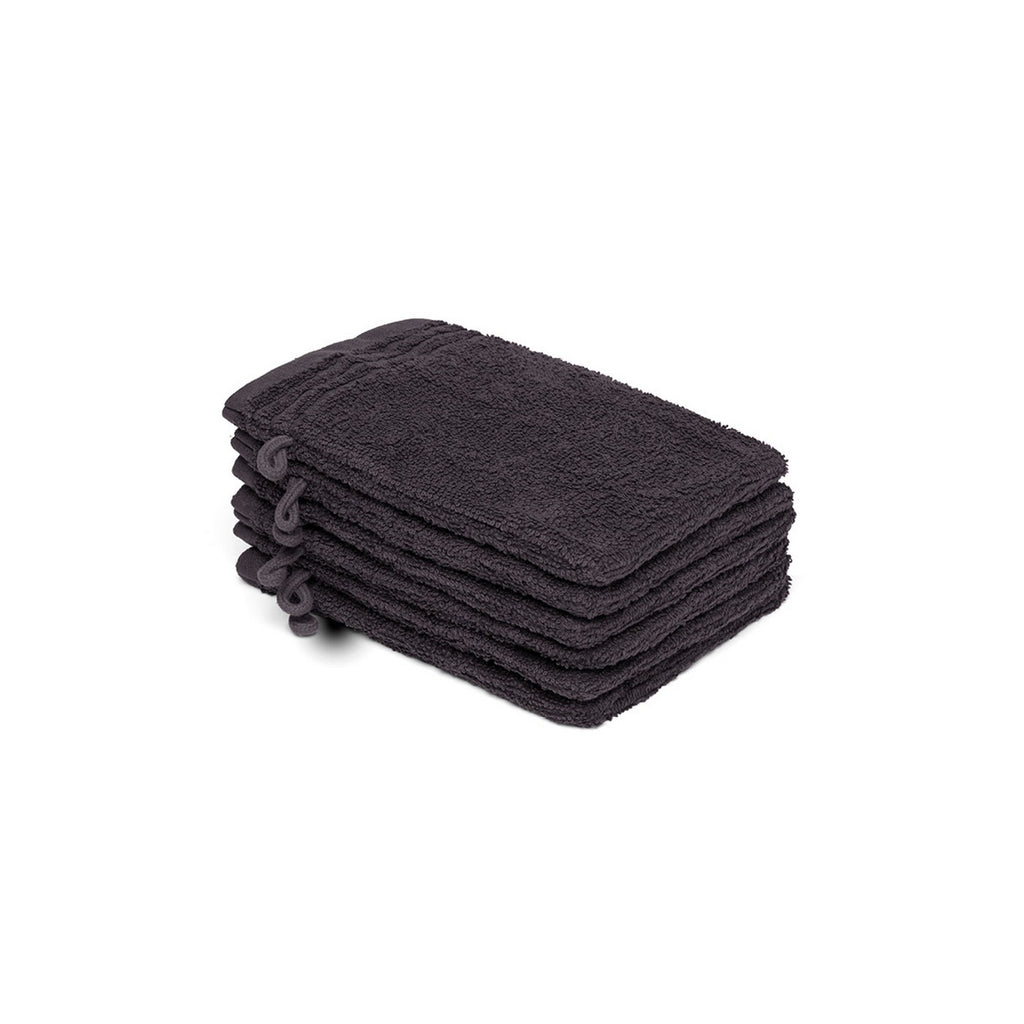Ecume - Gant De Toilette Coton Peigné Lt - Gris Foncé