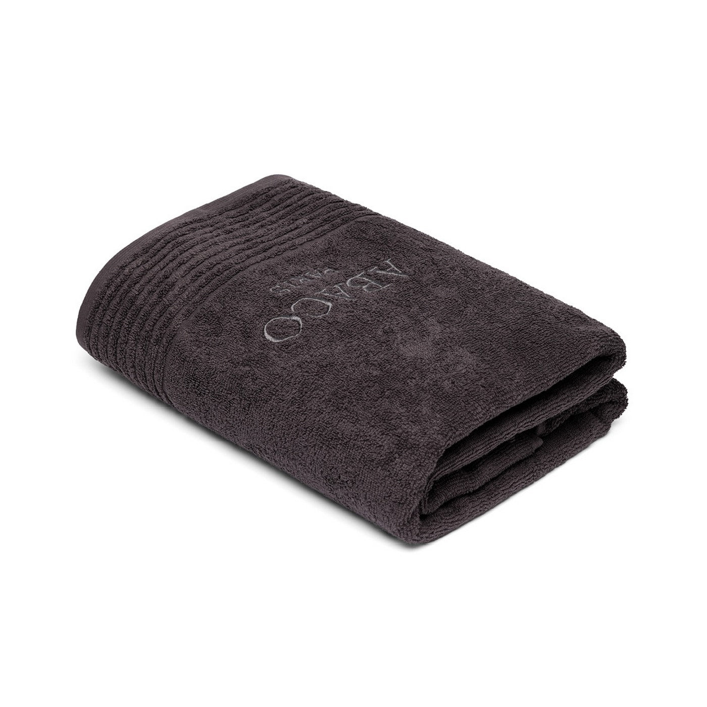 Ecume - Drap De Bain Coton Peigné Lt - Gris Foncé