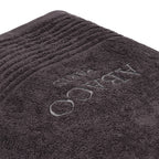 Ecume - Drap De Bain Coton Peigné Lt - Gris Foncé