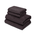 Ecume - Serviette + Drap De Bain Coton Peigné Lt - Gris Foncé