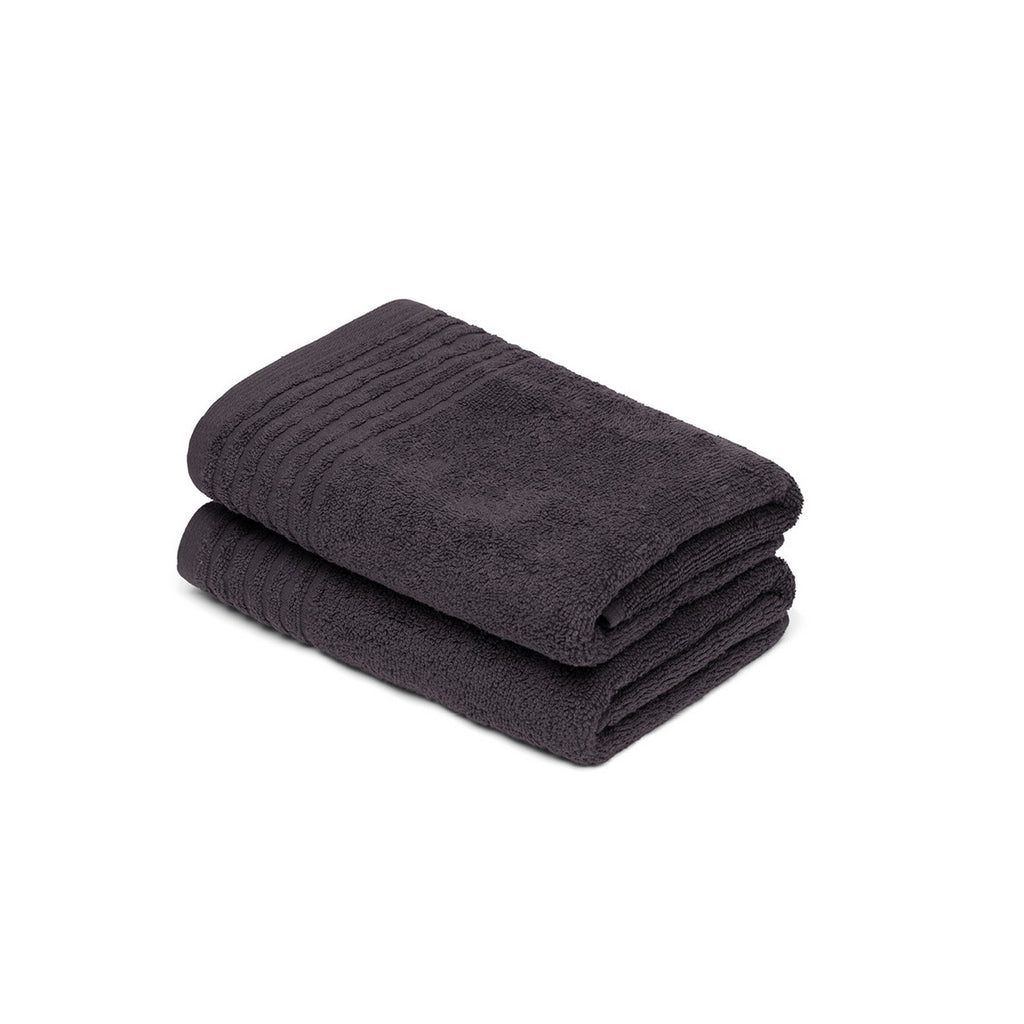 Ecume - Serviette De Bain Coton Peigné Lt - Gris Foncé