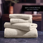 Ecume - Gant De Toilette Coton Peigné Lt - Ivoire