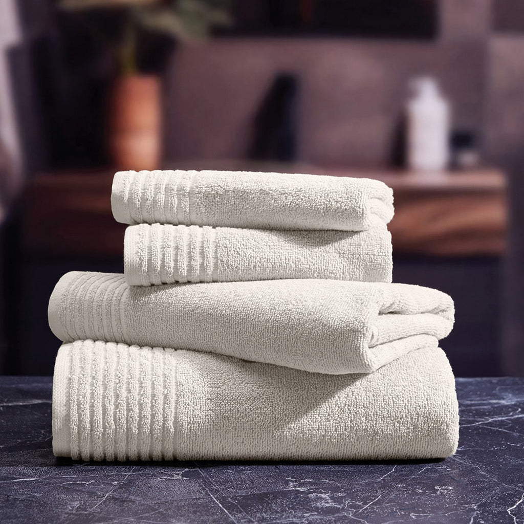 Ecume - Gant De Toilette Coton Peigné Lt - Blanc