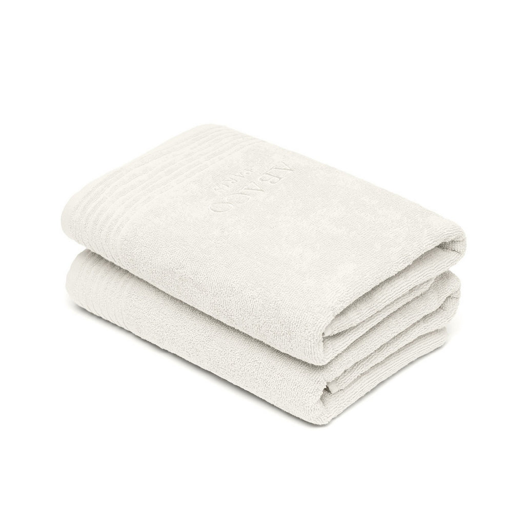 Ecume - Drap De Bain Coton Peigné Lt - Blanc