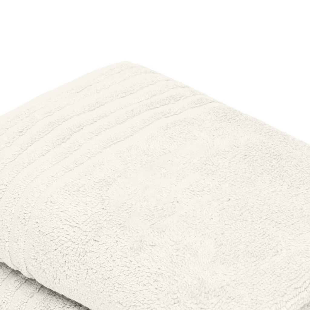 Ecume - Serviette De Bain Coton Peigné Lt - Blanc