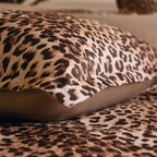 Fauve - Housse De Couette + Taie D'Oreiller - Satin De Coton - Brun Clair