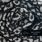 Instinct - Couvre-Lit - Satin De Coton - Noir