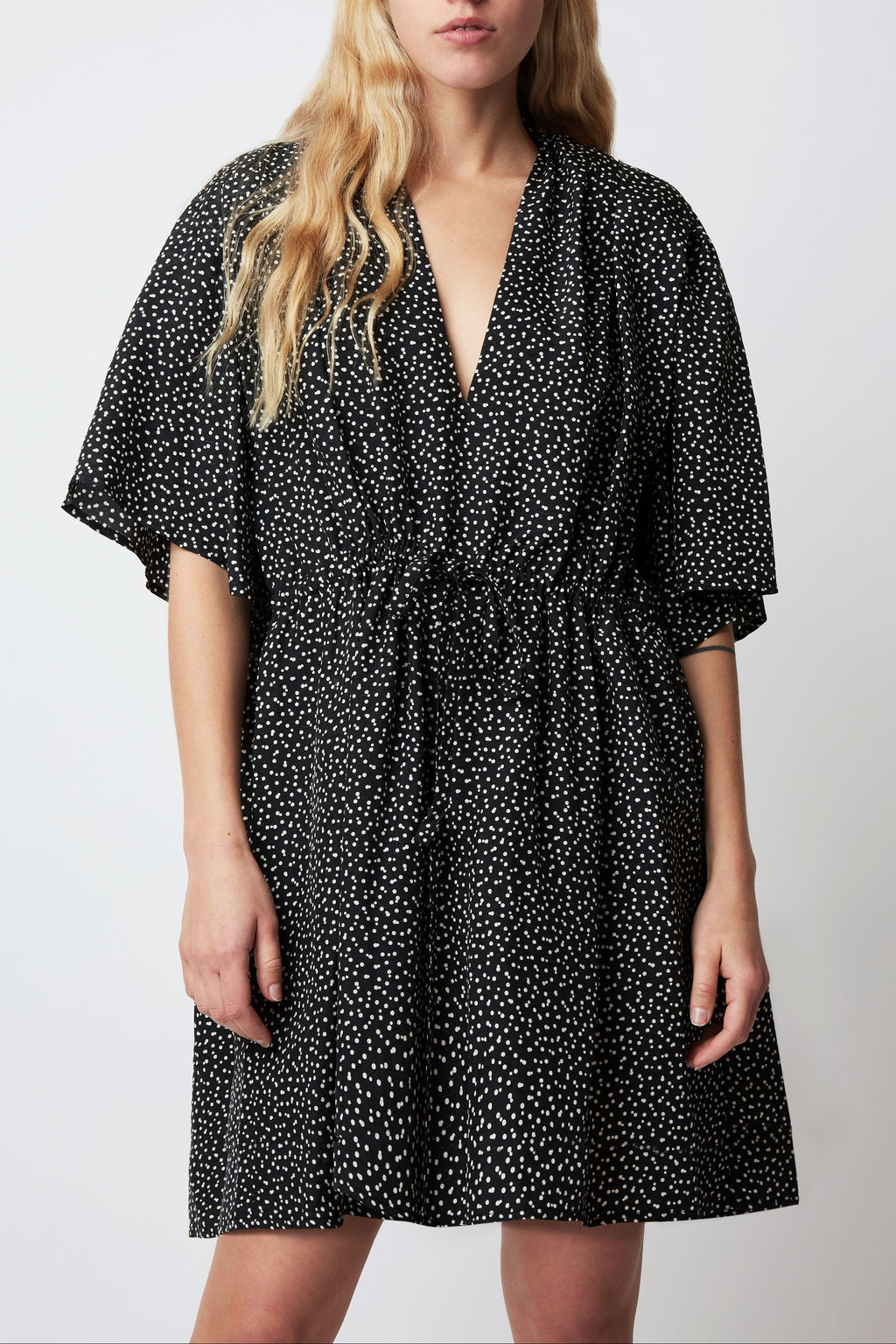 JOKER TIC TAC DRESS BLACK