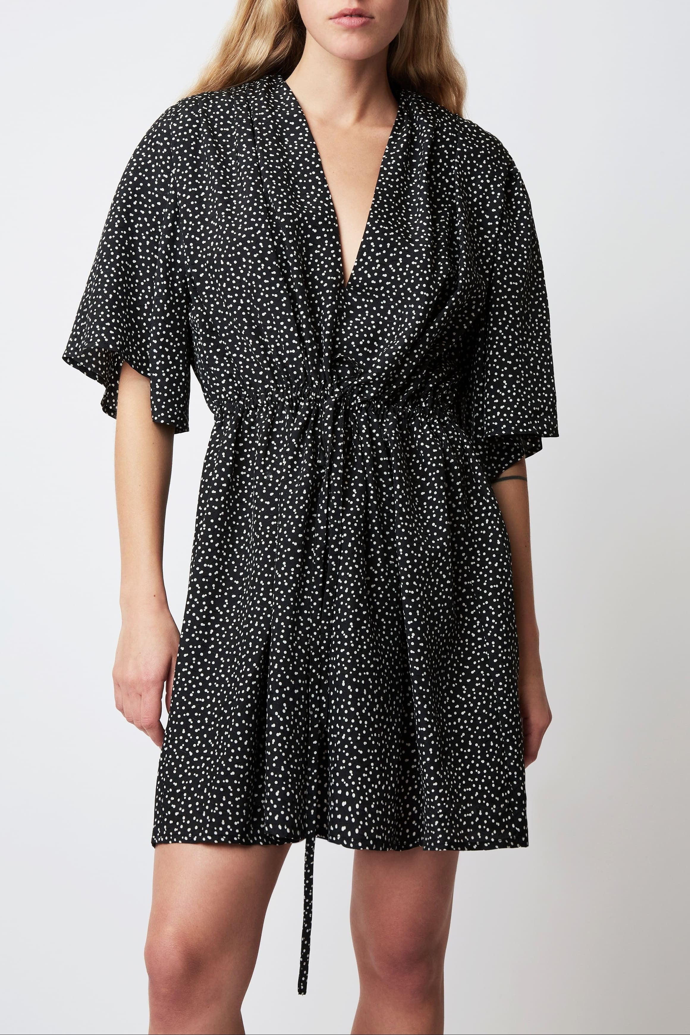 JOKER TIC TAC DRESS BLACK